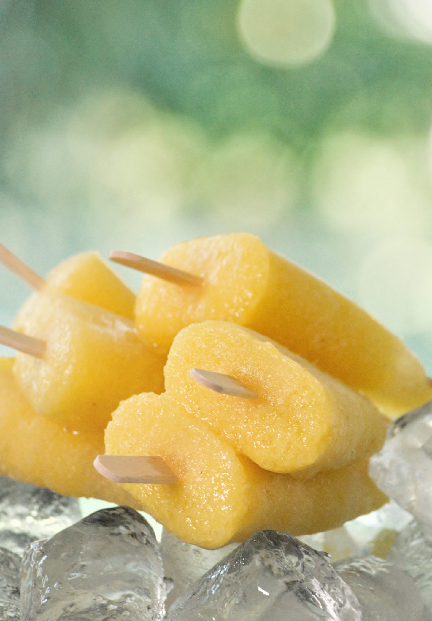 Ananas Eis am Stiel mit Zitrone ohne Zucker selber machen