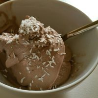 Schoko Kokos Eis glutenfrei und vegan
